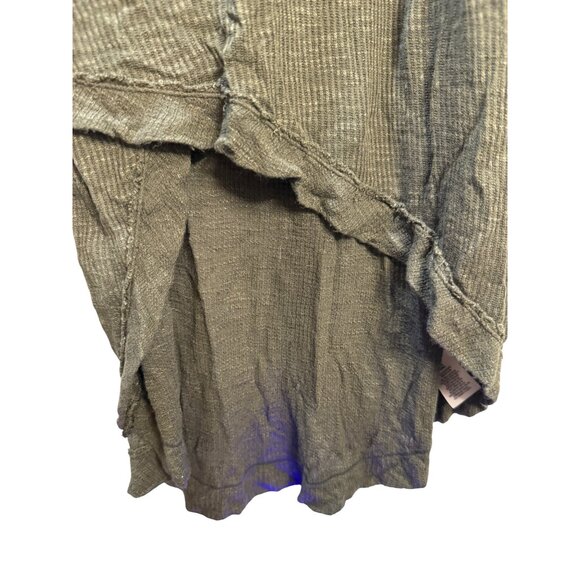 Free People Hi-Low Olive Green Tank Top Size P/S - Picture 9 of 10